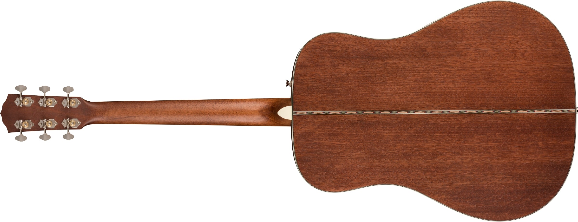 Fender PD-220E All Mahogany Dreadnought Acoustic-Electric Guitar - Aged Cognac Burst