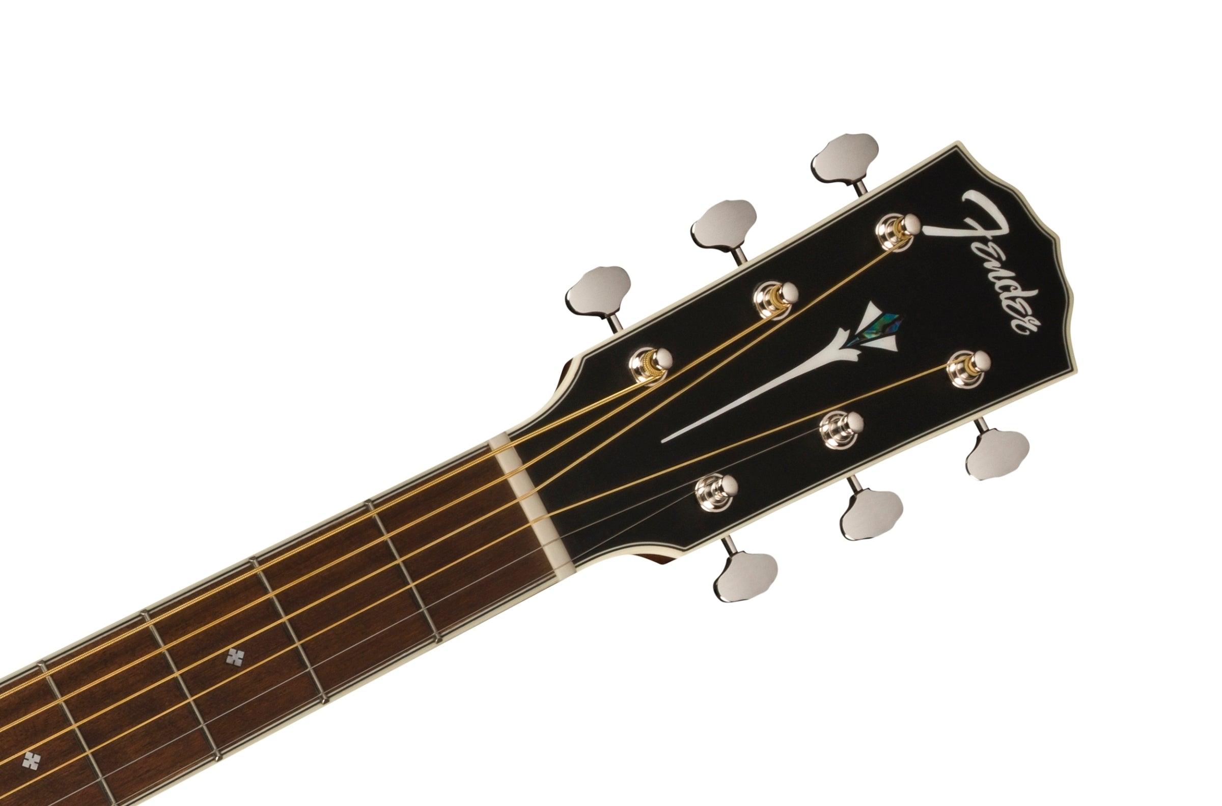 Fender PD-220E All Mahogany Dreadnought Acoustic-Electric Guitar - Aged Cognac Burst