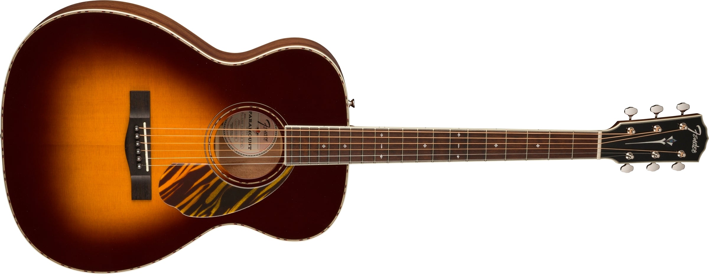 Fender Paramount PO-220E Orchestra Acoustic-Electric Guitar - 3-Color Vintage Sunburst