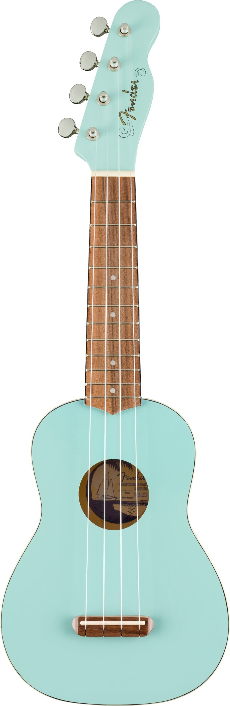 Fender Venice Soprano Ukulele - Daphne Blue