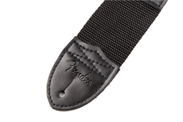 Fender Poly Logo Guitar Strap - Black & Red