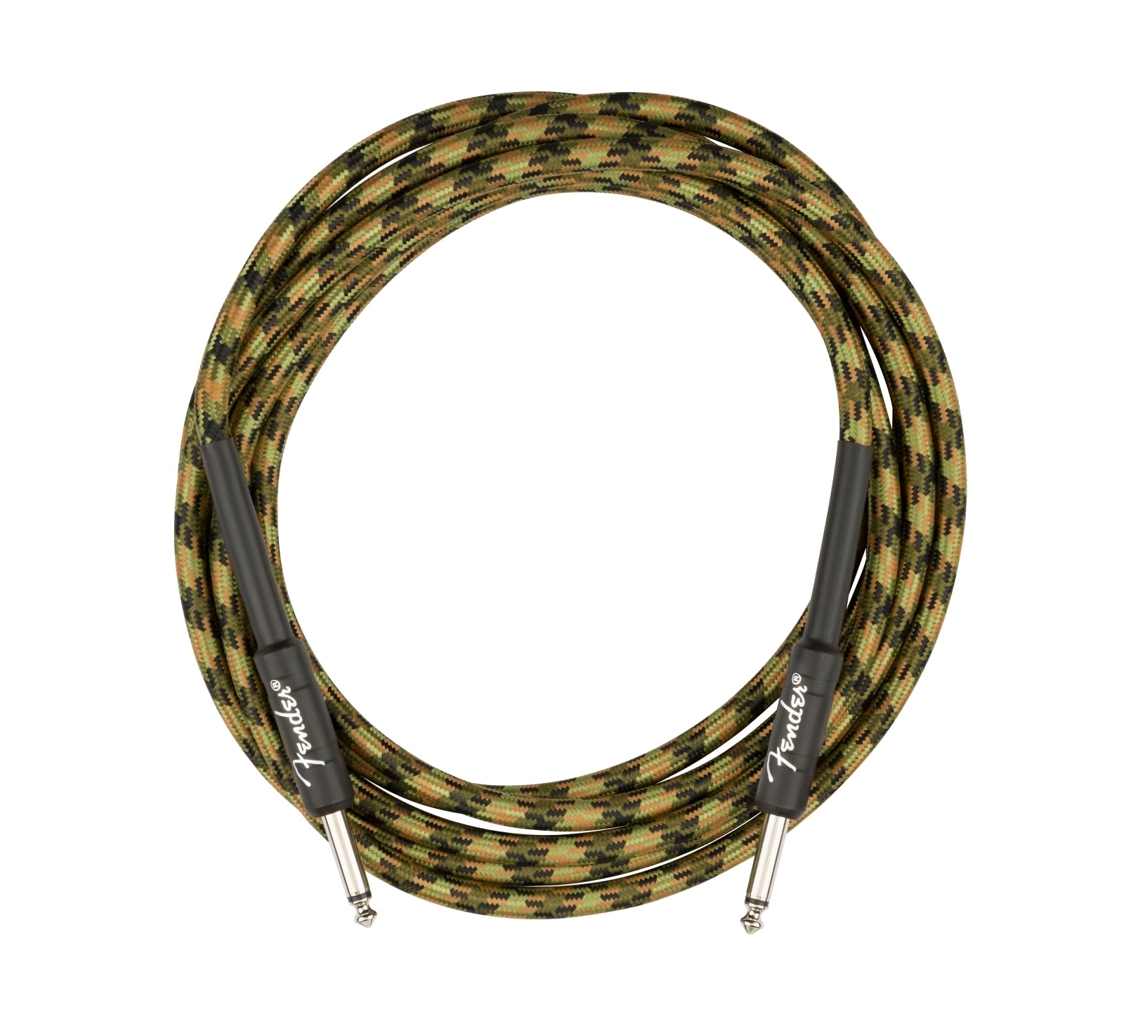 Fender Professional Series 10' Instrument Cable - Woodland Camo