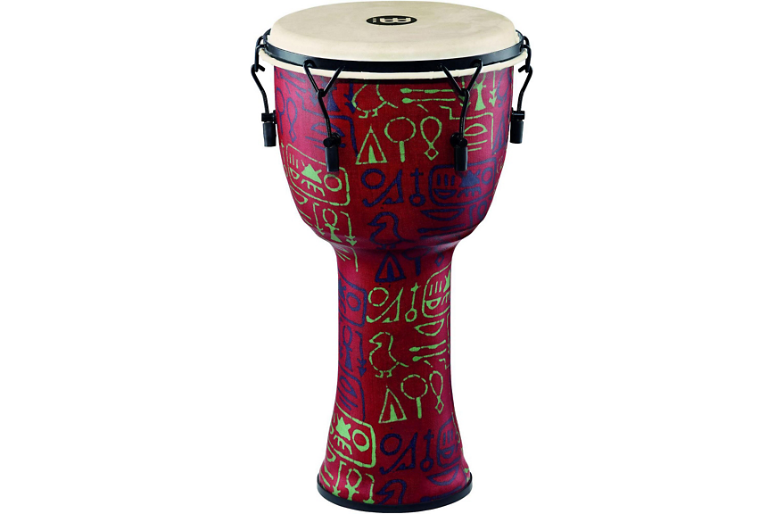 Meinl Mechanically Tuned Djembe with Synthetic Shell and Goat Skin Head 12 in. Pharaoh's Script
