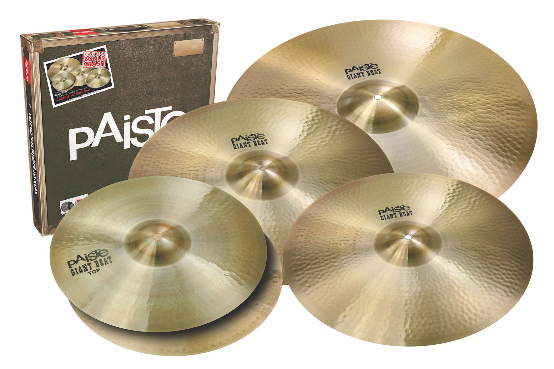 Paiste Giant Beat Cymbal Set 15/20/24 + Free 18