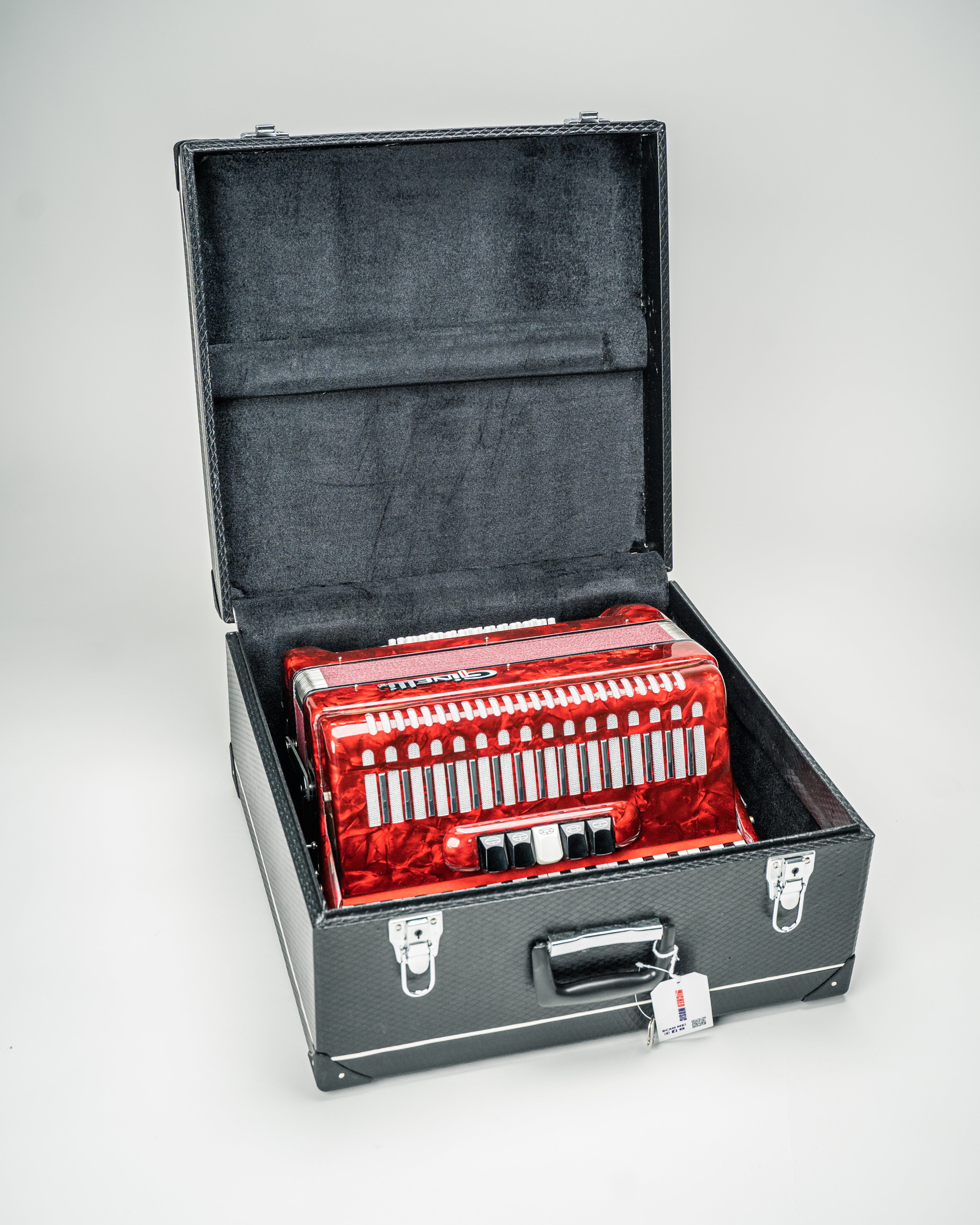 Ginelli 34 Keys & 48 Bass Accordion - Red