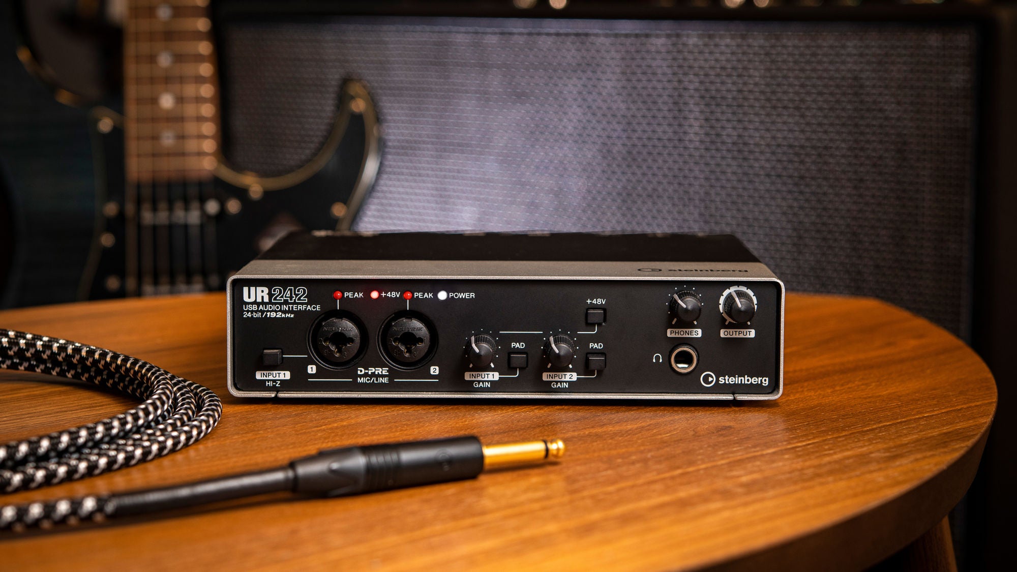 Steinberg UR242 - USB 2.0 Audio Interface with Dual Microphone Preamps and iPad Connectivity
