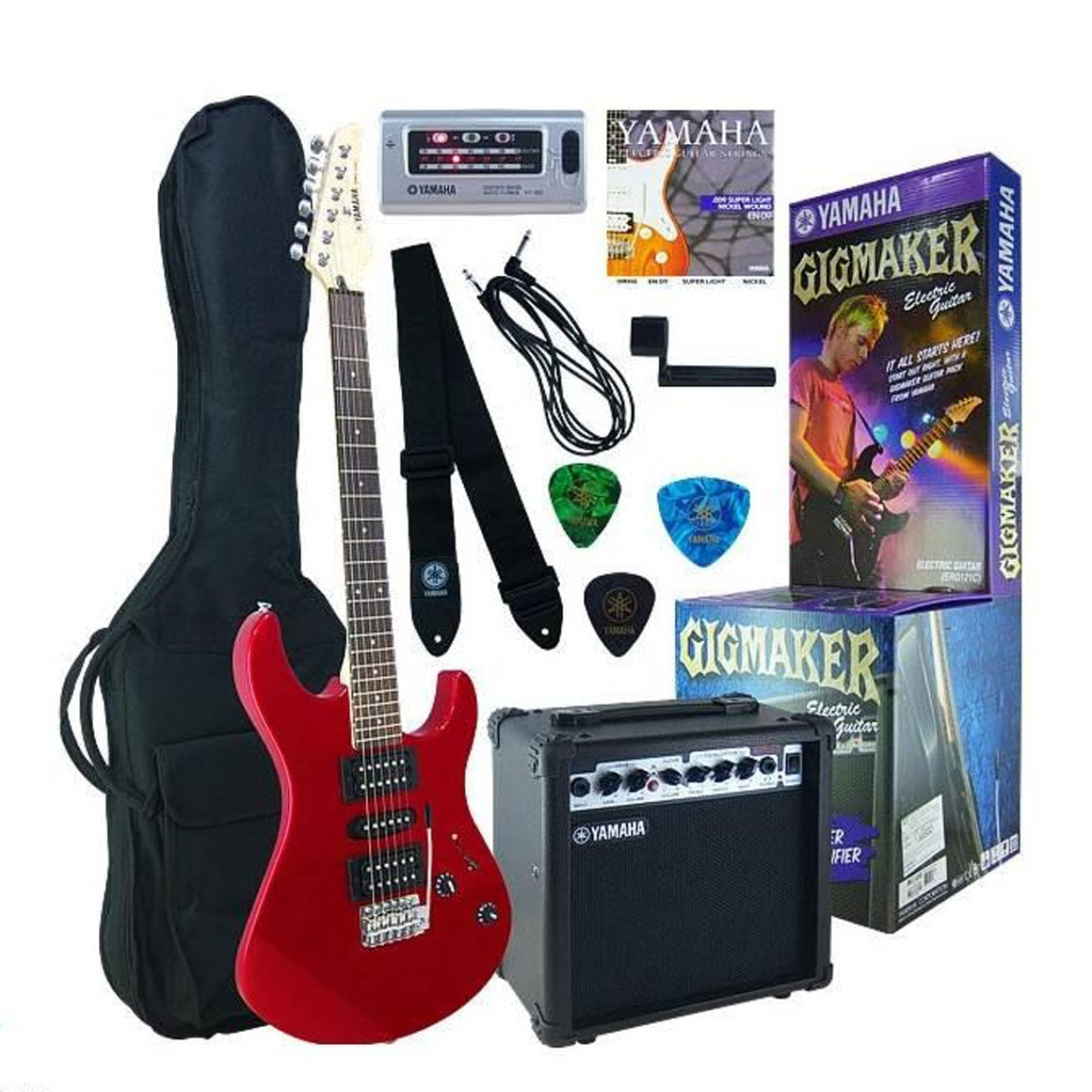 Yamaha Gigmaker Electric Guitar Package ERG121 Model - Metallic Red