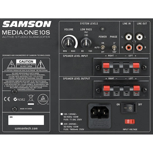 Samson MEDIAONE 10S Active Studio Subwoofer