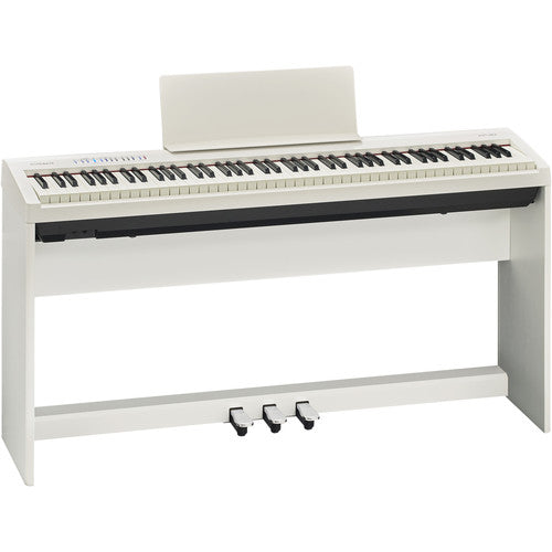 Roland FP-30 Digital Piano Kit with Stand, Pedal Unit - White