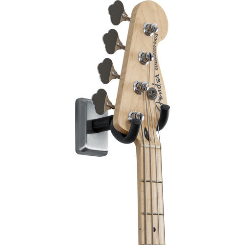 Gator Wall-Mounted Guitar Hanger with Chrome Mounting Plate