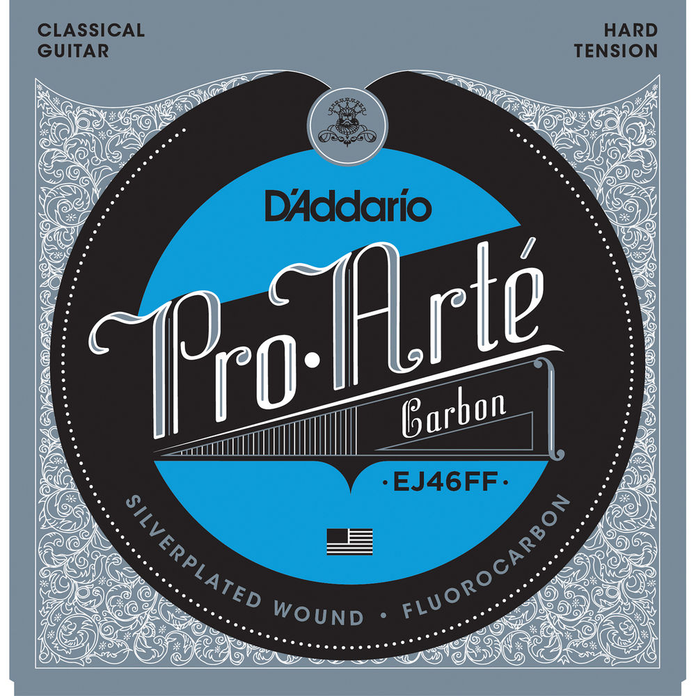 D'Addario Hard Tension Pro-Arte Carbon, Dynacore Basses Classical Guitar Strings
