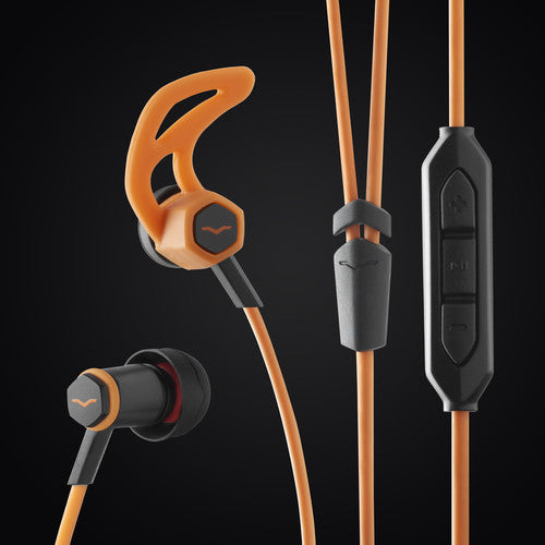 V-MODA Forza In-Ear Headphones with In-Line Mic and Remote Control (Apple iOS, Orange)