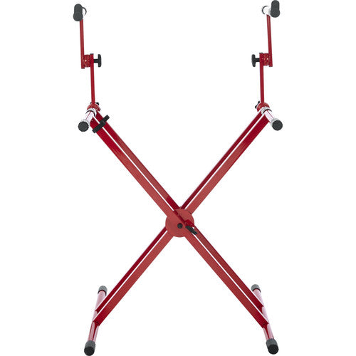 Gator Cases Frameworks Deluxe 2-Tier X-Style Keyboard Stand (Red)