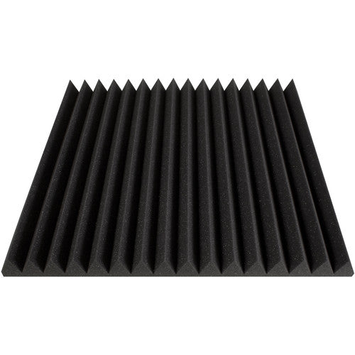 Ultimate Support 2" Wedge-Style Absorption Studio Foam Panel 24 x 24" (12-Pack, Charcoal)