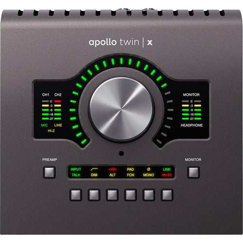 Universal Audio Apollo Twin X DUO Thunderbolt 3 Desktop Audio Interface with Real-Time UAD Processing