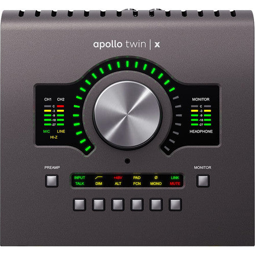 Universal Audio Apollo Twin X QUAD Thunderbolt 3 Desktop Audio Interface with Real-Time UAD Processing