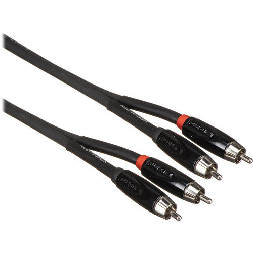 Roland Black Series Dual RCA to RCA Interconnect Cable 10ft