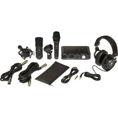 Mackie Producer Bundle USB Audio/MIDI Interface, Condenser Mic, Dynamic Mic, and Headphones