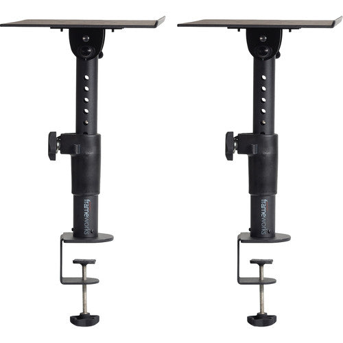 Gator Framework Desktop Studio Monitor Clamp-On Stands (Pair)