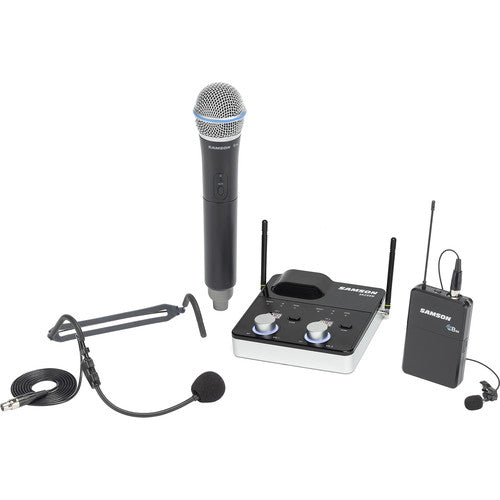Samson Concert 288m Dual-Channel Wireless Lavalier/Headset & Handheld Microphone System