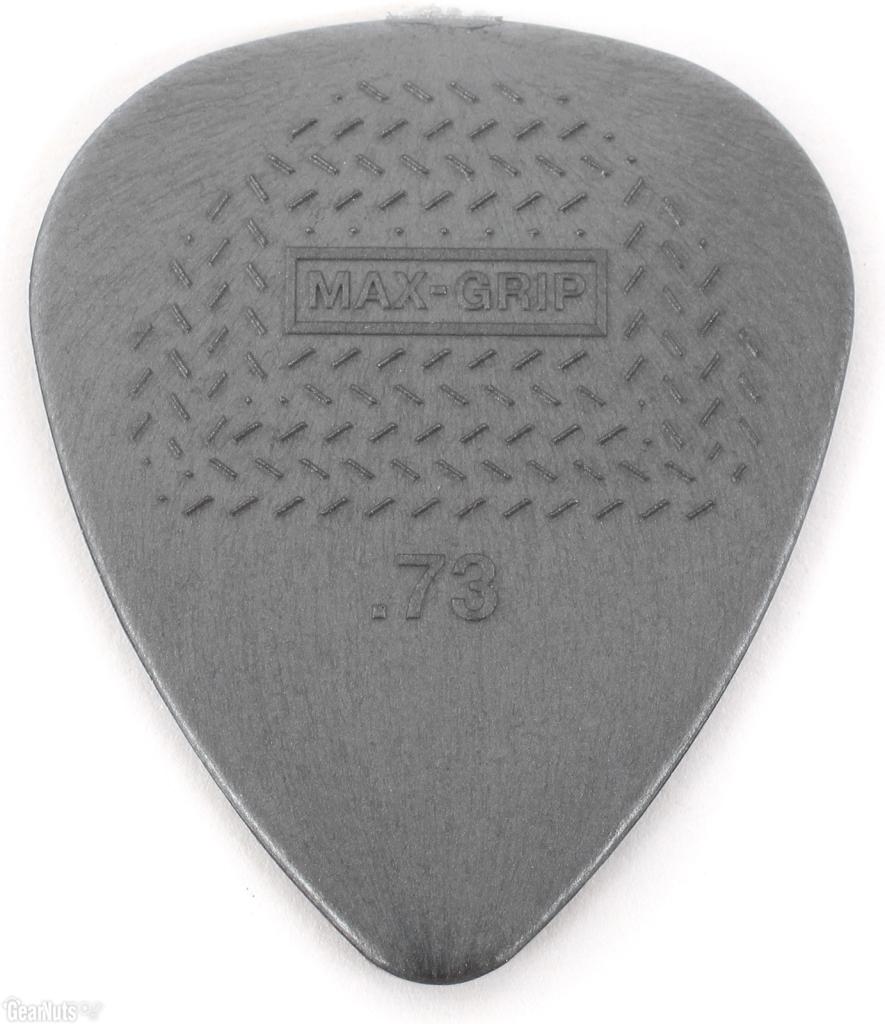 Jim Dunlop Max-Grip Nylon Pick for Standard Guitar, 0.73mm Gauge