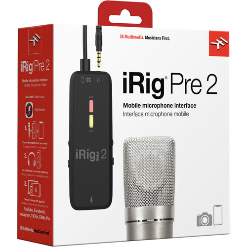 IK Multimedia iRig Pre 2 Ultracompact XLR Mic Interface