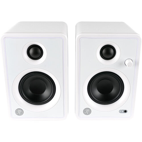 Mackie CR3-XBT Creative Reference Series 3" Multimedia Monitors with Bluetooth (Pair, Limited-Edition White )