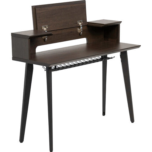 Gator Elite Furniture Series 61-Note Keyboard Table (Dark Walnut Finish)