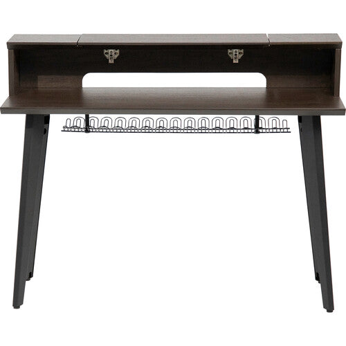 Gator Elite Furniture Series 61-Note Keyboard Table (Dark Walnut Finish)