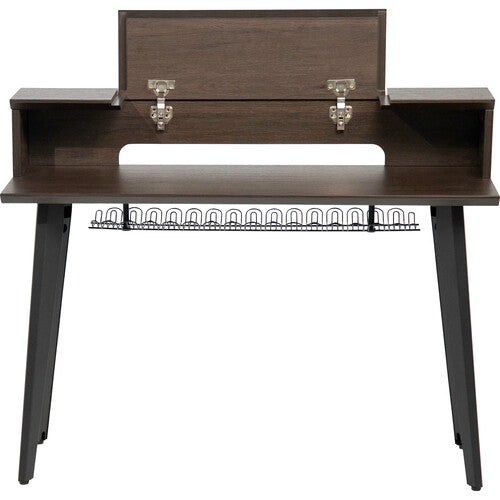 Gator Elite Furniture Series 61-Note Keyboard Table (Dark Walnut Finish)
