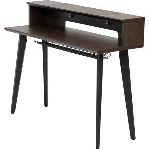 Gator Elite Furniture Series 61-Note Keyboard Table (Dark Walnut Finish)