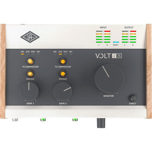 Universal Audio Volt 276 Portable 2x2 USB Type-C Audio/MIDI Interface with Built-In Compressor