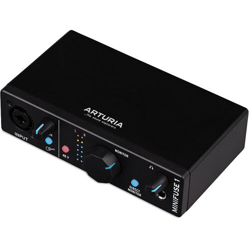 Arturia MiniFuse 1 Portable 1x2 USB Audio Interface (Black)