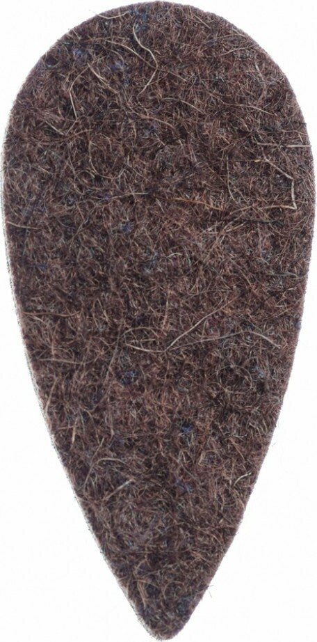 Felt Tones Teardrop Brown Wood Felt Single Plectrum