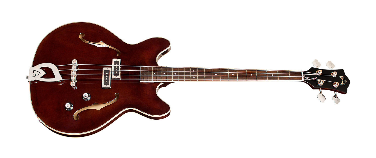 Guild Starfire I 4 String Semi-Hollow Electric Bass - Vintage Walnut