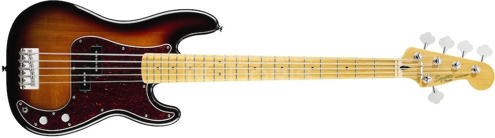Squier by Fender Vintage Modified Precision Bass V - 3-Tone Sunburst