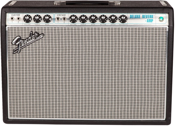 Fender '68 Custom Deluxe Reverb 1x12" 22-Watt Tube Combo Amp - Black