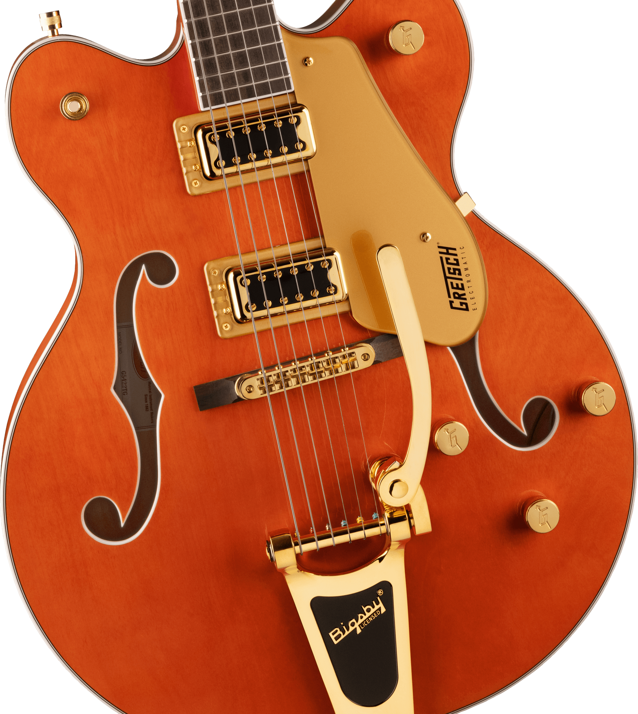 Gretsch G5422TG Electromatic Classic Hollowbody Double Cut Electric Guitar - Orange Stain