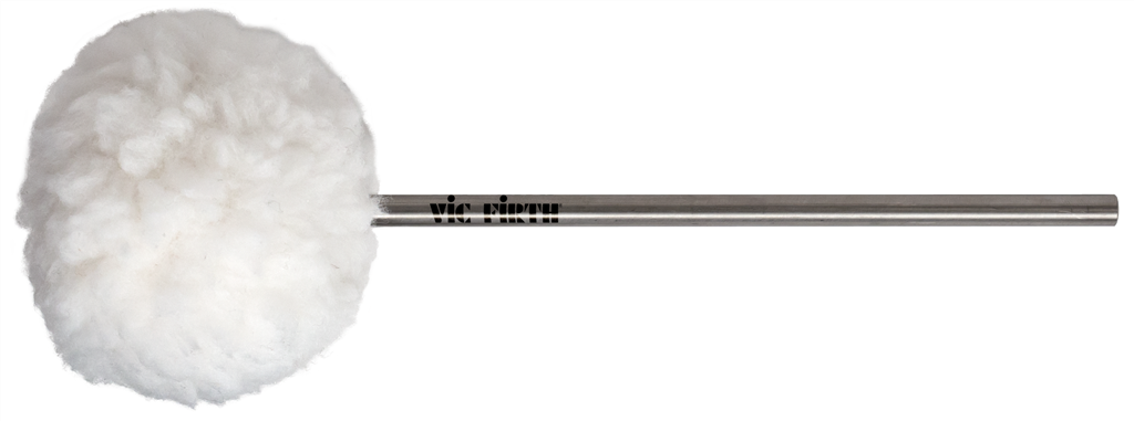 Vic Firth VicKick Bass Drum Beater - Medium Fleece Oval Head