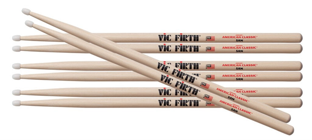 Vic Firth 4 for 3 5AN Nylon Drumstick Pack