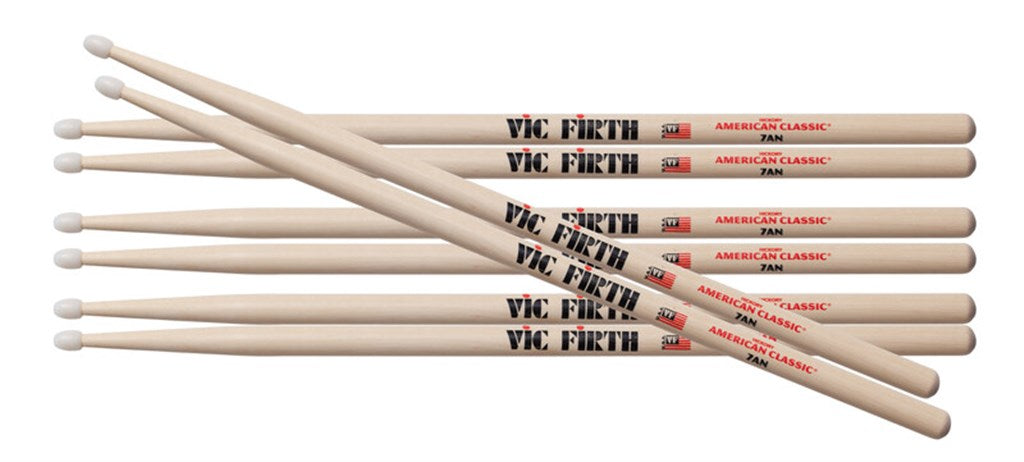 Vic Firth 4 for 3 7AN Nylon Drumstick Pack