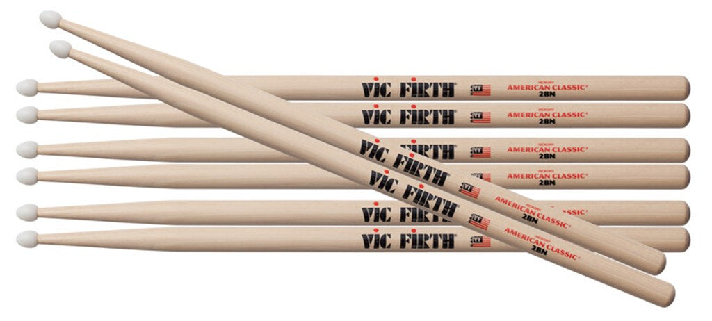 Vic Firth 4 for 3 2BN Nylon Drumstick Pack