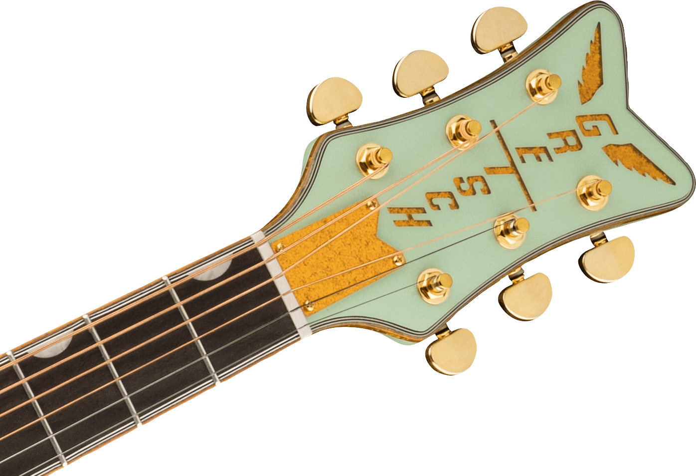 Gretsch G5021E Rancher Penguin Parlor Acoustic Electric Guitar - Mint Metallic
