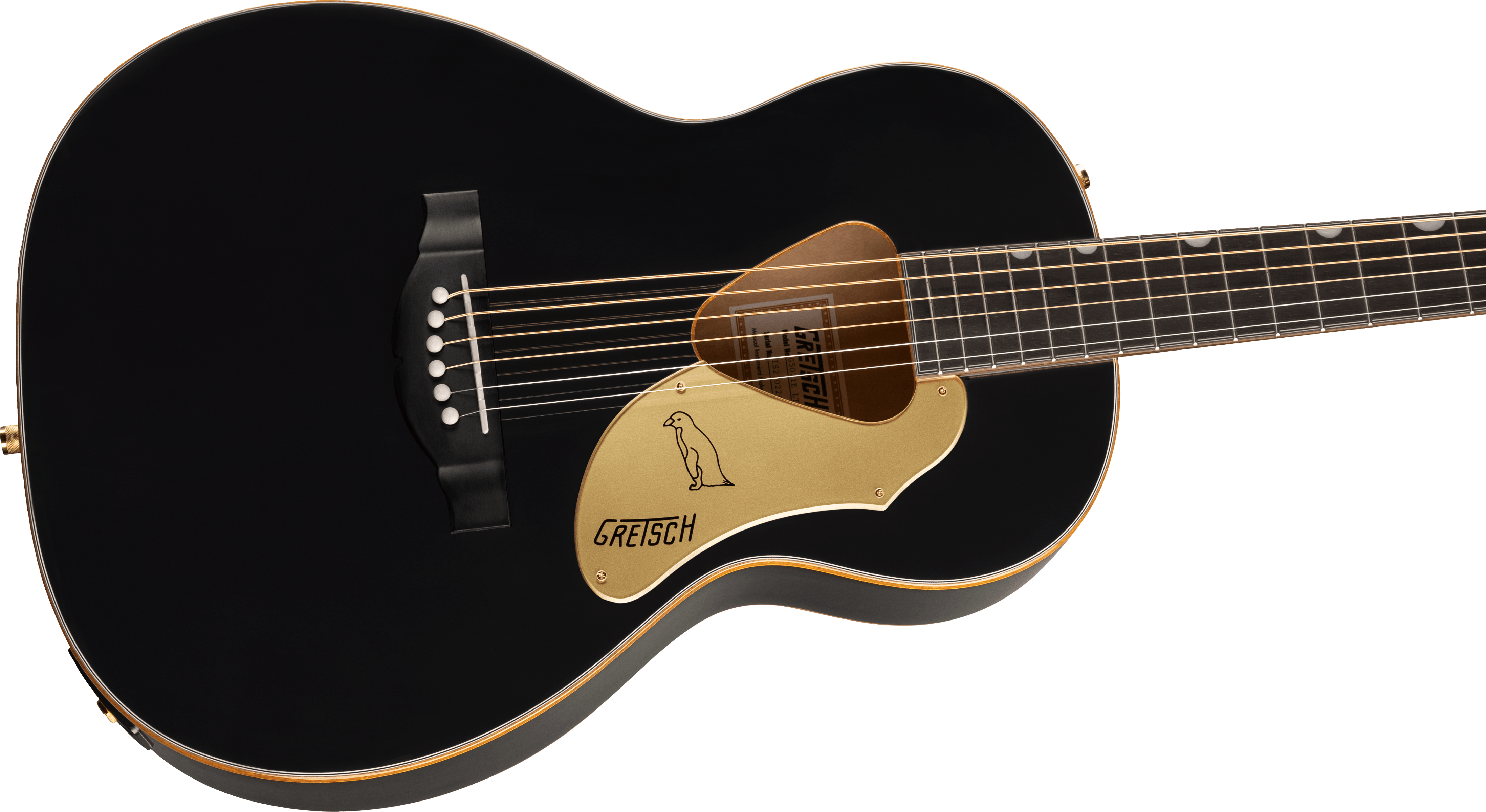 Gretsch G5021e Rancher Penguin Parlor Acoustic-Electric Guitar - Black