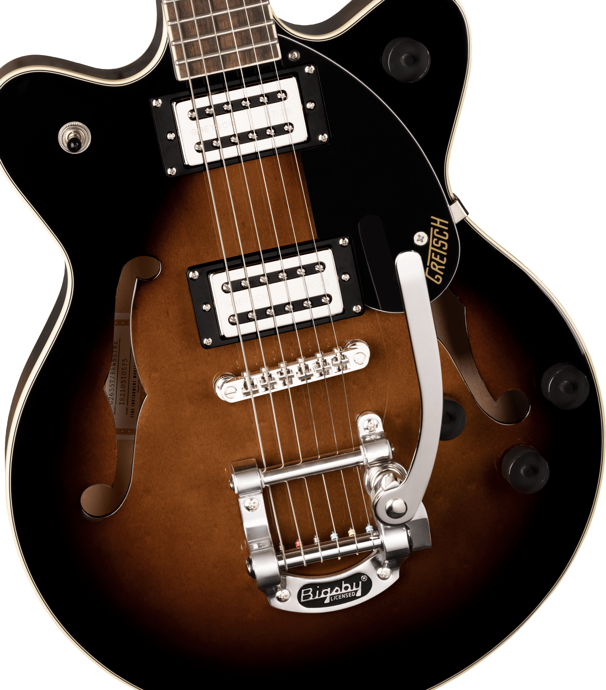 Gretsch G2655T Streamliner Center Block Jr. Semi-Hollow Electric Guitar - Brownstone Maple