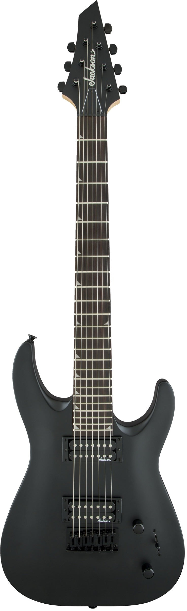 Jackson Dinky JS22-7 DKA HT Arch Top Satin 7-String Electric Guitar Black
