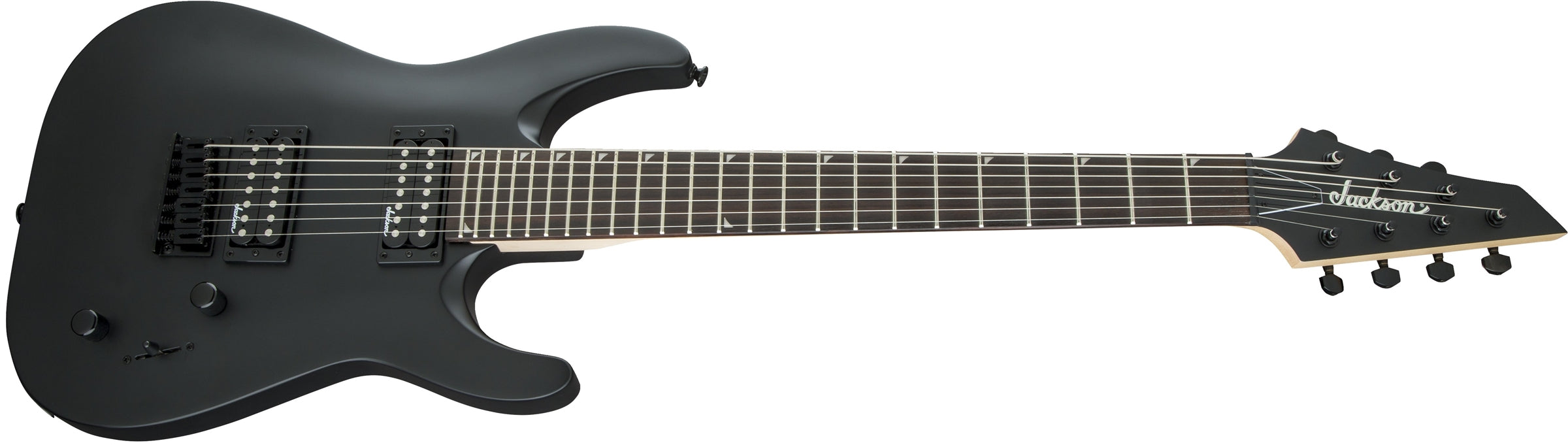 Jackson Dinky JS22-7 DKA HT Arch Top Satin 7-String Electric Guitar Black