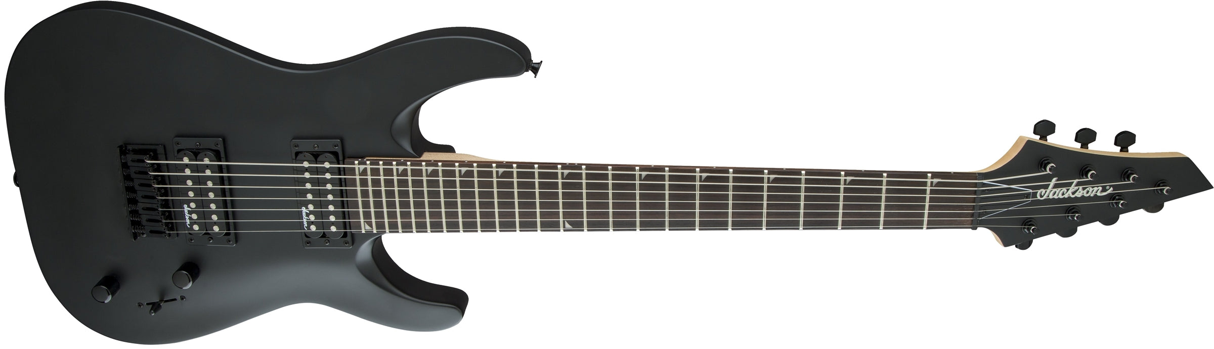Jackson Dinky JS22-7 DKA HT Arch Top Satin 7-String Electric Guitar Black