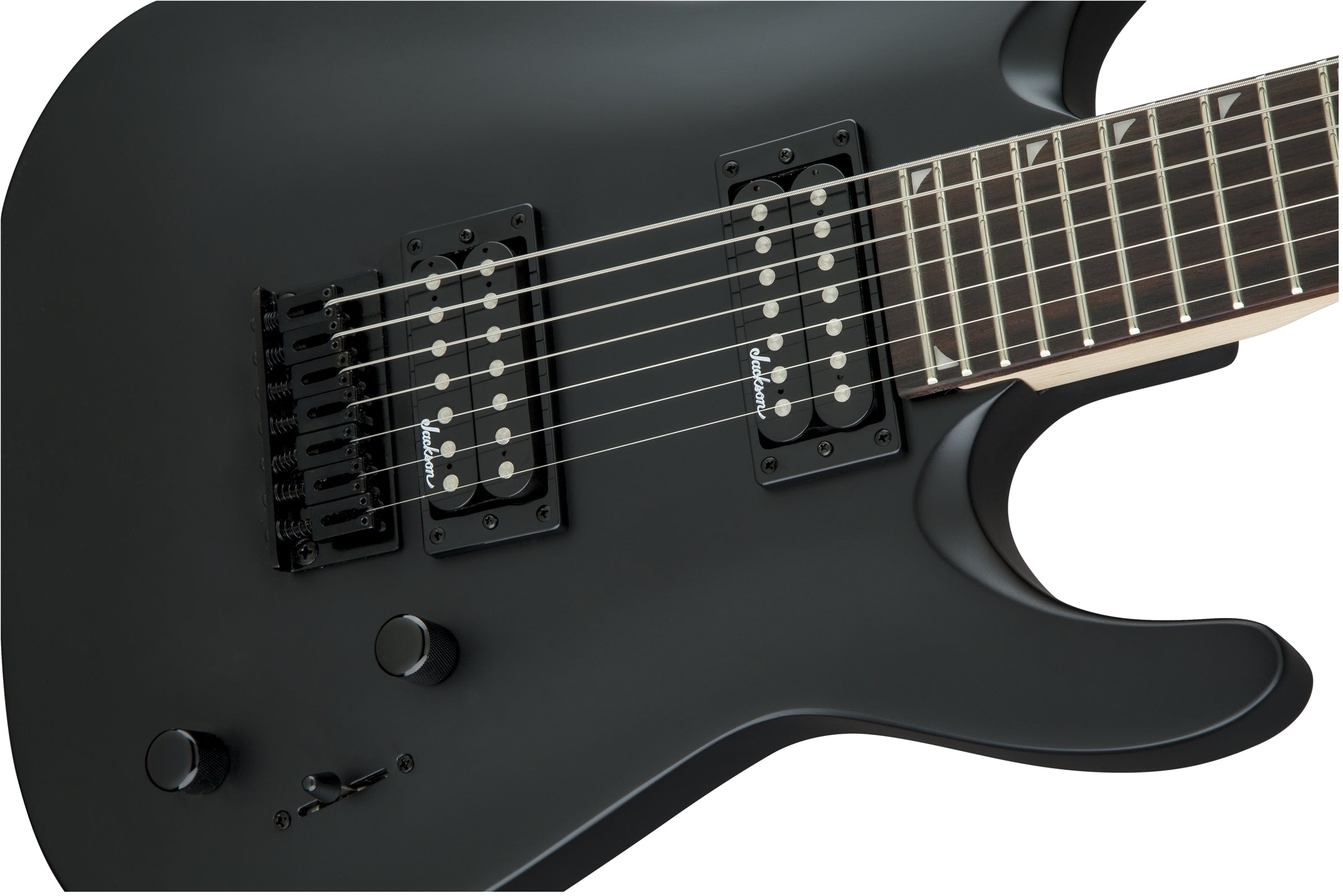 Jackson Dinky JS22-7 DKA HT Arch Top Satin 7-String Electric Guitar Black