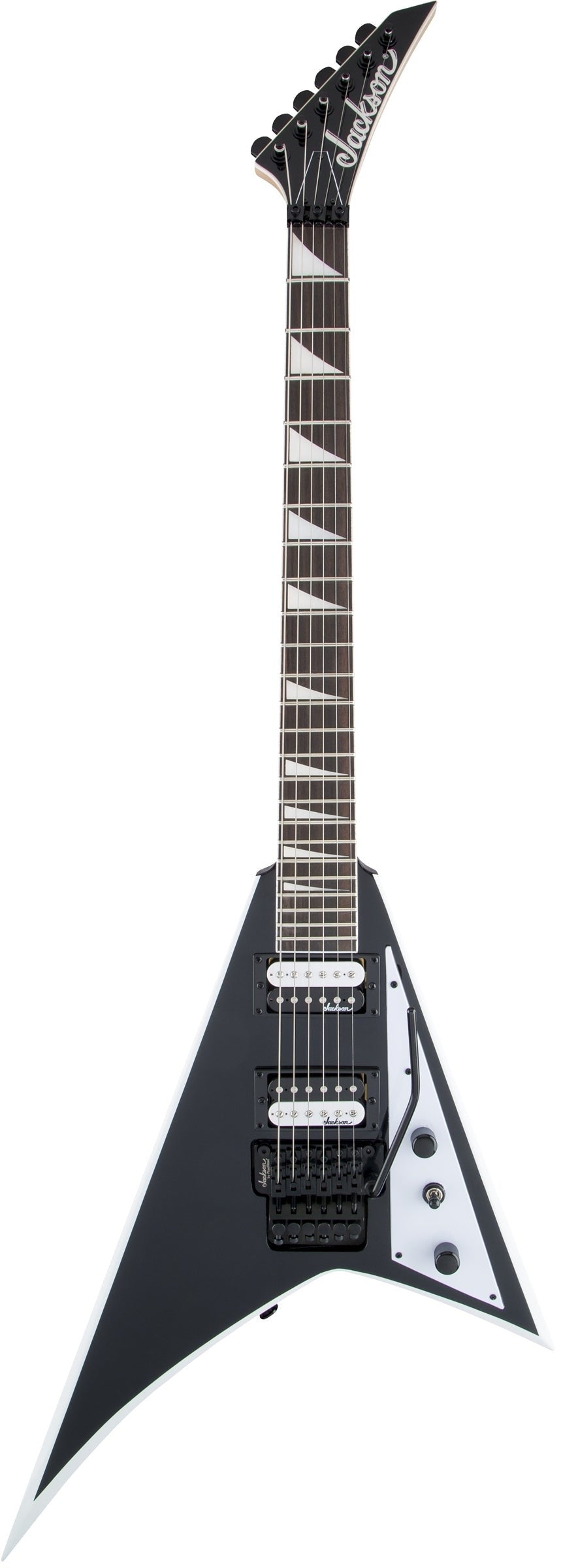 Jackson Rhoads Js32 Electric Guitar - Black With White Bevels